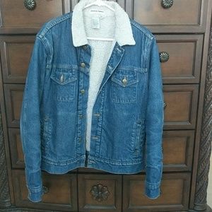 American Apparel Sherpa Jean jacket